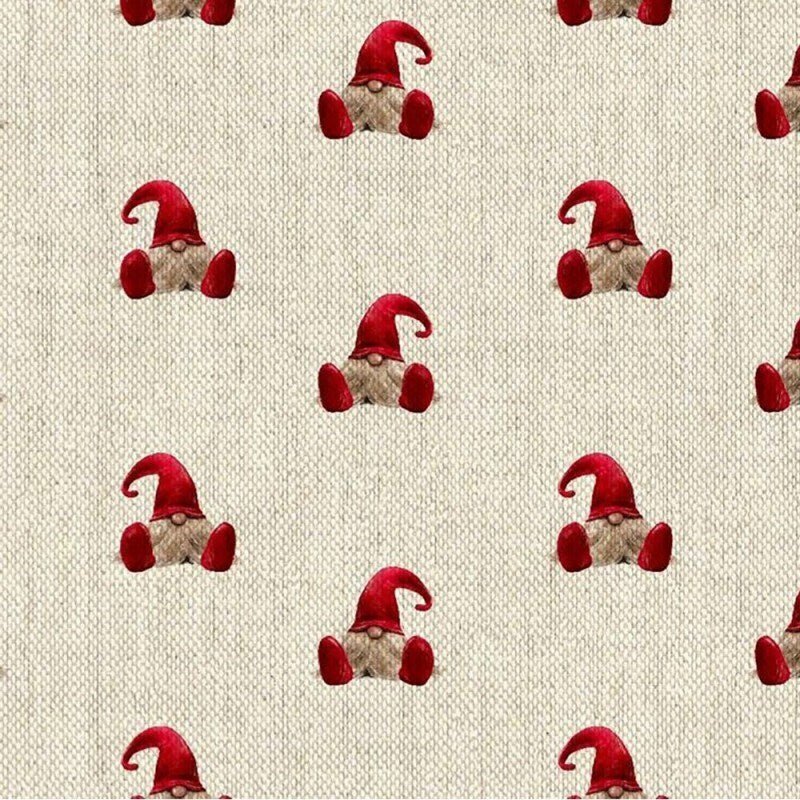 Tablecloth Christmas Elf Gonk Gnome Design , Gnome Tablecloth , Christmas Gonk Tablecloth , Cotton Rich Linen Look Tablecloth UK - CushionCoverAndDecor