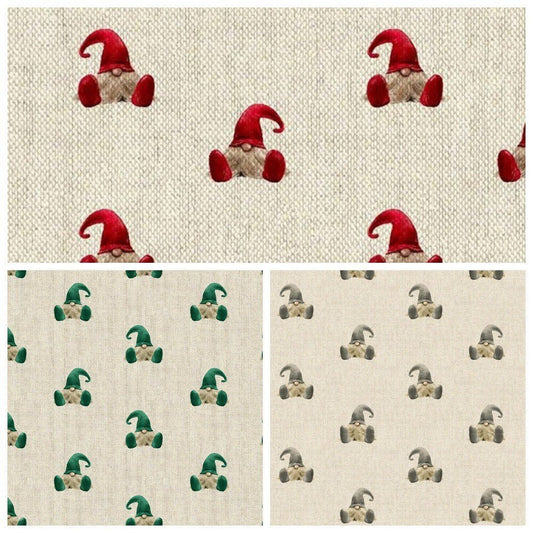 Tablecloth Christmas Elf Gonk Gnome Design , Gnome Tablecloth , Christmas Gonk Tablecloth , Cotton Rich Linen Look Tablecloth UK - CushionCoverAndDecor