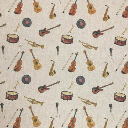 Tablecloth , Napkins Musical Instruments Design , Tablecloth UK 100% Cotton - CushionCoverAndDecor