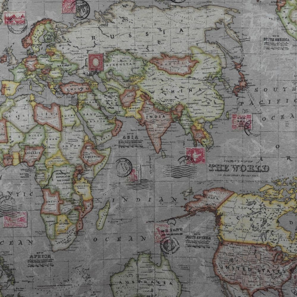 Tablecloth, Napkins Vintage World Map , Atlas Globe Cotton Rich Linen Fabric Design , Tablecloth UK - CushionCoverAndDecor