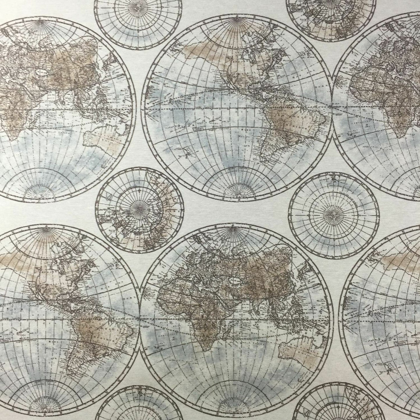 Tablecloth, Napkins Vintage World Map , Atlas Globe Cotton Rich Linen Fabric Design , Tablecloth UK - CushionCoverAndDecor