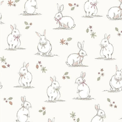 Tablecloth , Napkins Woodland Bunnies Rabbits Wildlife Design , Easter Tablecloth - CushionCoverAndDecor