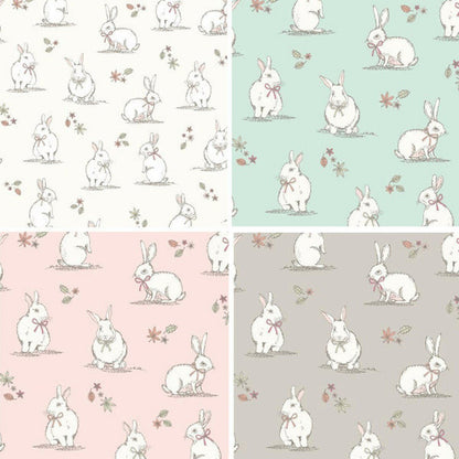 Tablecloth , Napkins Woodland Bunnies Rabbits Wildlife Design , Easter Tablecloth - CushionCoverAndDecor