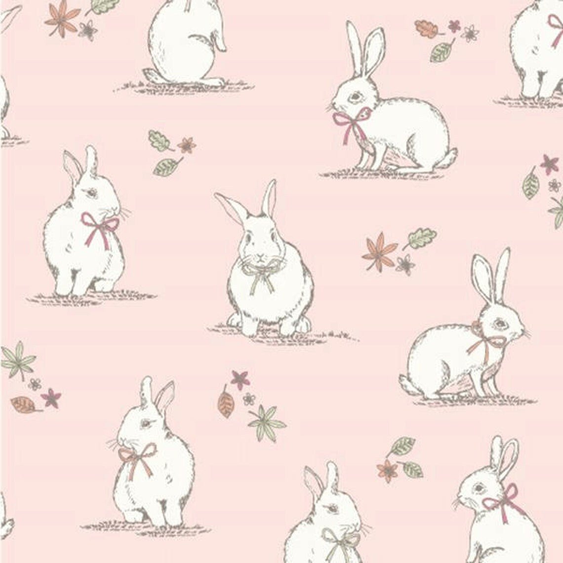 Tablecloth , Napkins Woodland Bunnies Rabbits Wildlife Design , Easter Tablecloth - CushionCoverAndDecor