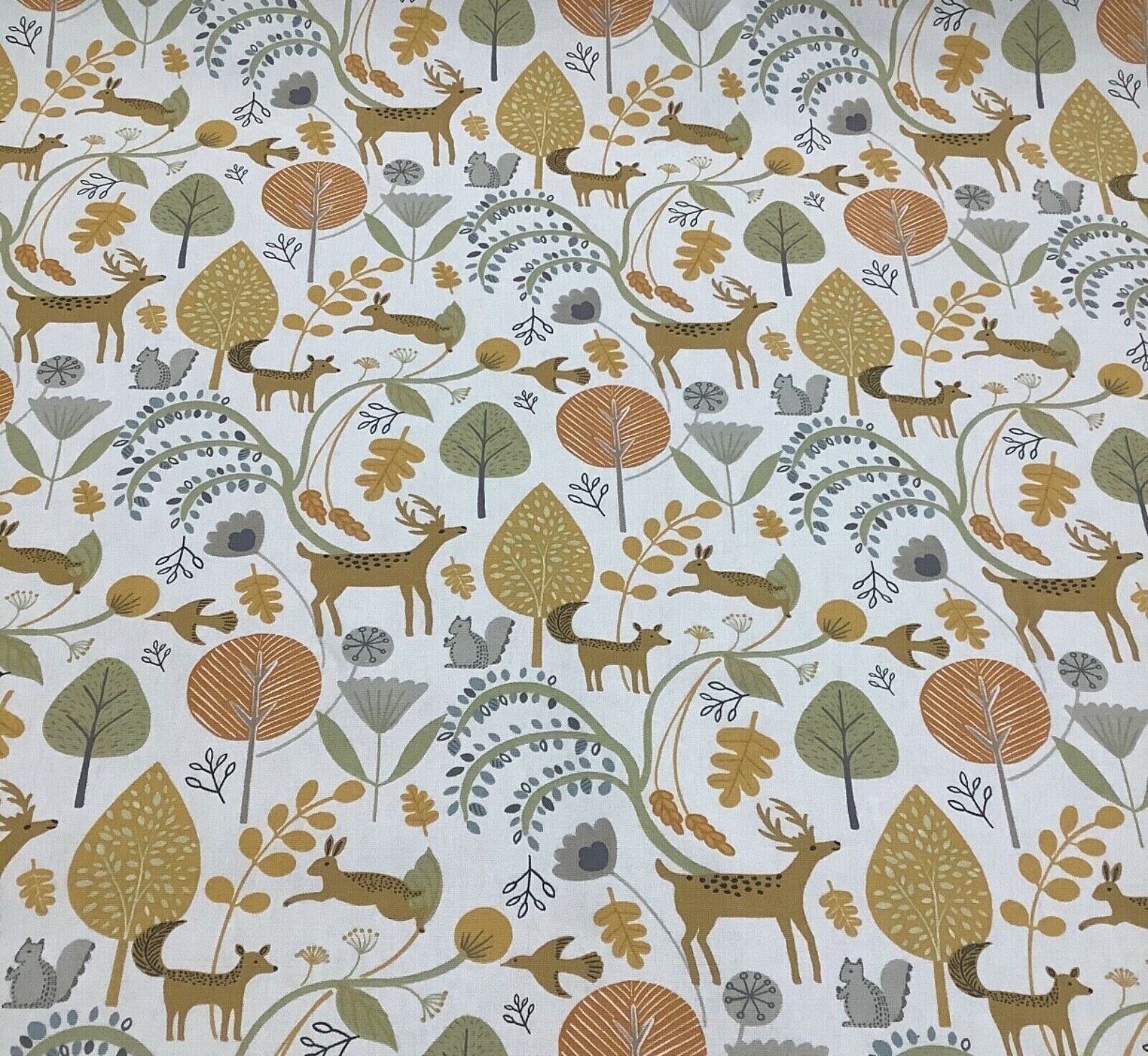 Tablecloth Woodland Scandi , Stag Tablecloth , Hare Tablecloth , Tablecloth UK - CushionCoverAndDecor