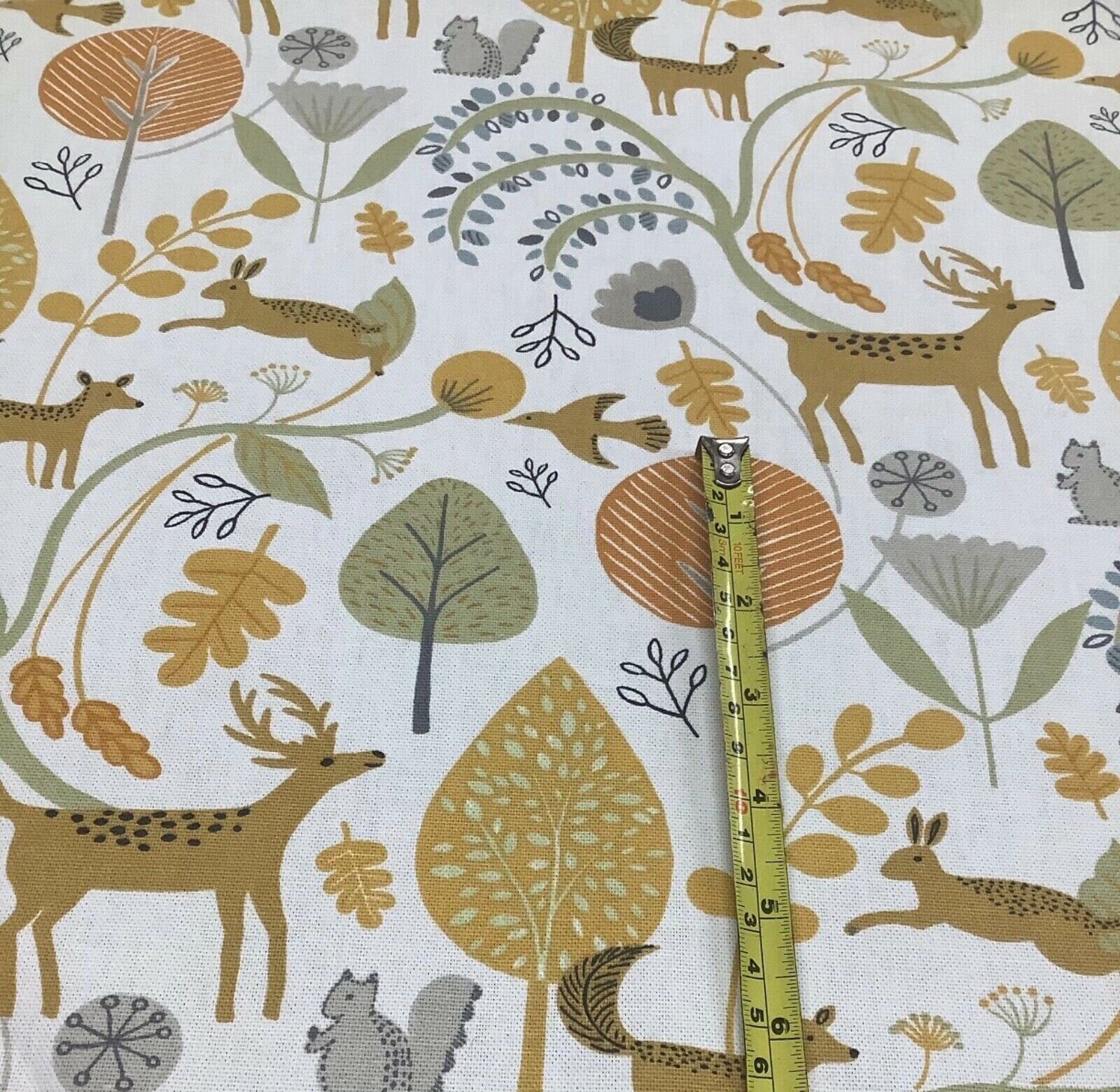 Tablecloth Woodland Scandi , Stag Tablecloth , Hare Tablecloth , Tablecloth UK - CushionCoverAndDecor