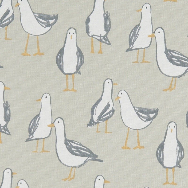 Tea Towel Seagull Laridae ,Nautical Marine Seaside Blue , Beige , White Design - CushionCoverAndDecor