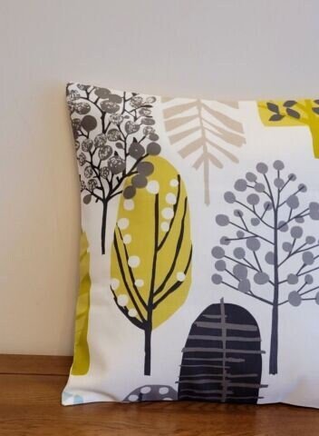 Tree Blossom Cushion Cover , Lollipop Trees Pillow Cover , Chartreuse Green Decorative Cushion 10" 12" 14" 16" 17" 18" 20" 22" 24" 26" - CushionCoverAndDecor