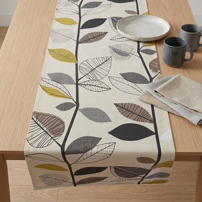 Autumn Leaf Table Runner , Scandi Leaves Table Runner , Fall Leaf Table Runner   , Table Decoration ,  Various Size