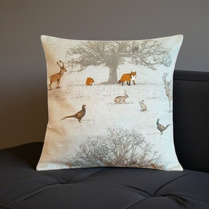 Christmas Stag Cushion Cover Tatton Autumn Wildlife