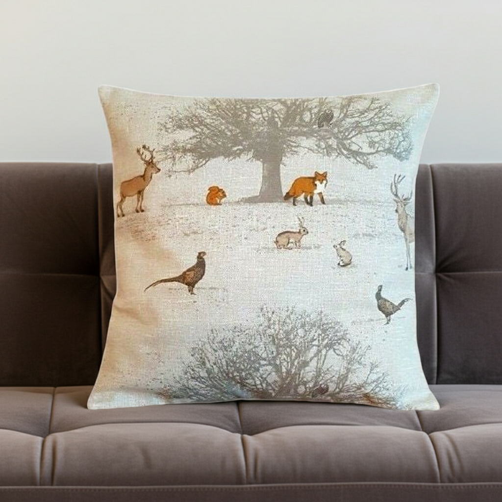 Christmas Stag Cushion Cover Tatton Autumn Wildlife