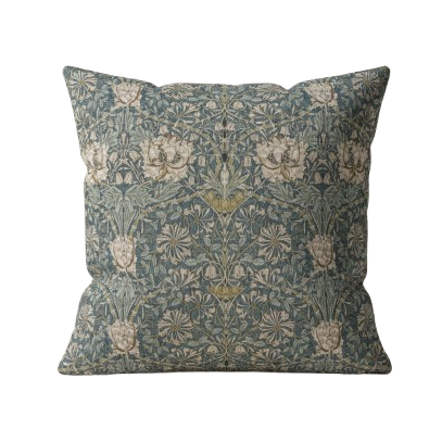 William Morris Honeysuckle Steel Cushion Cover