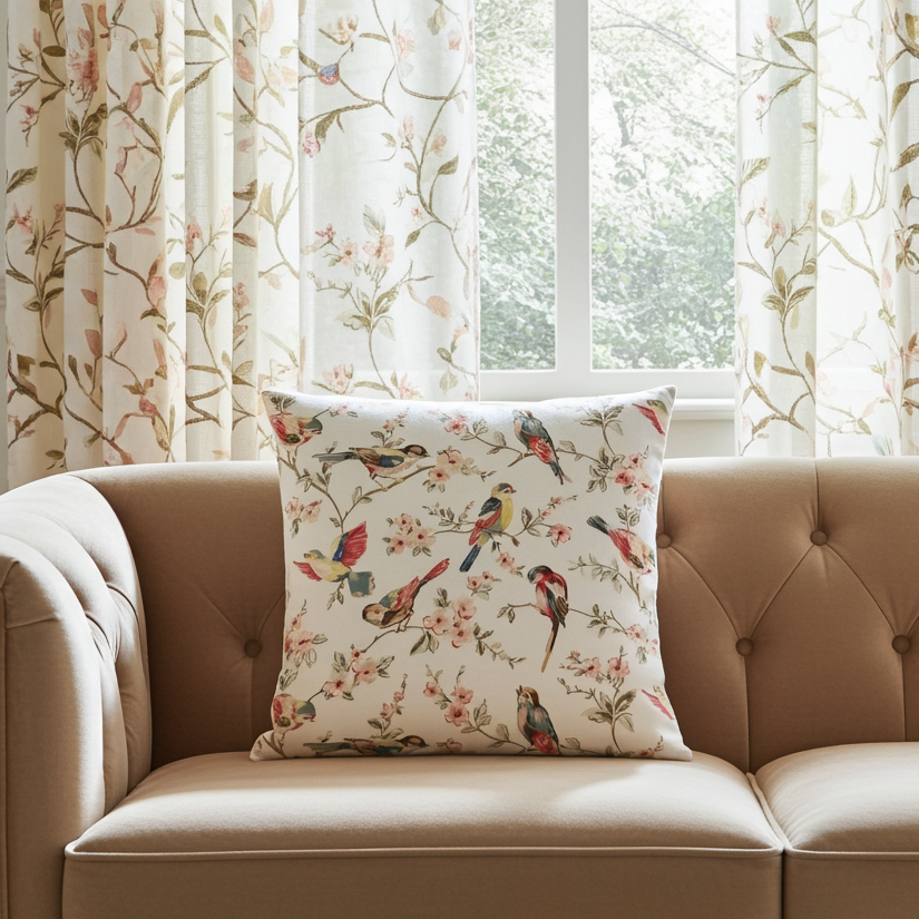 Cath Kidston British Birds Cushion Cover