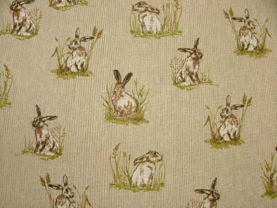 Wild Rabbits Draught Excluder , Hiding Hares In Grass Door Draught Excluder , Long Draft Excluder , Window Draft Wind Stopper , - CushionCoverAndDecor