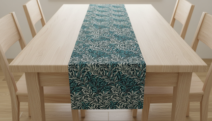 Tischläufer, Servietten mit springenden Hasen, Naturbeige-Design, Ostertischläufer, Größen: 91 cm, 122 cm, 137 cm, 152 cm, 163 cm, 183 cm, 213 cm, 244 cm, 264 cm, Handgefertigt aus 100 % Baumwolle
