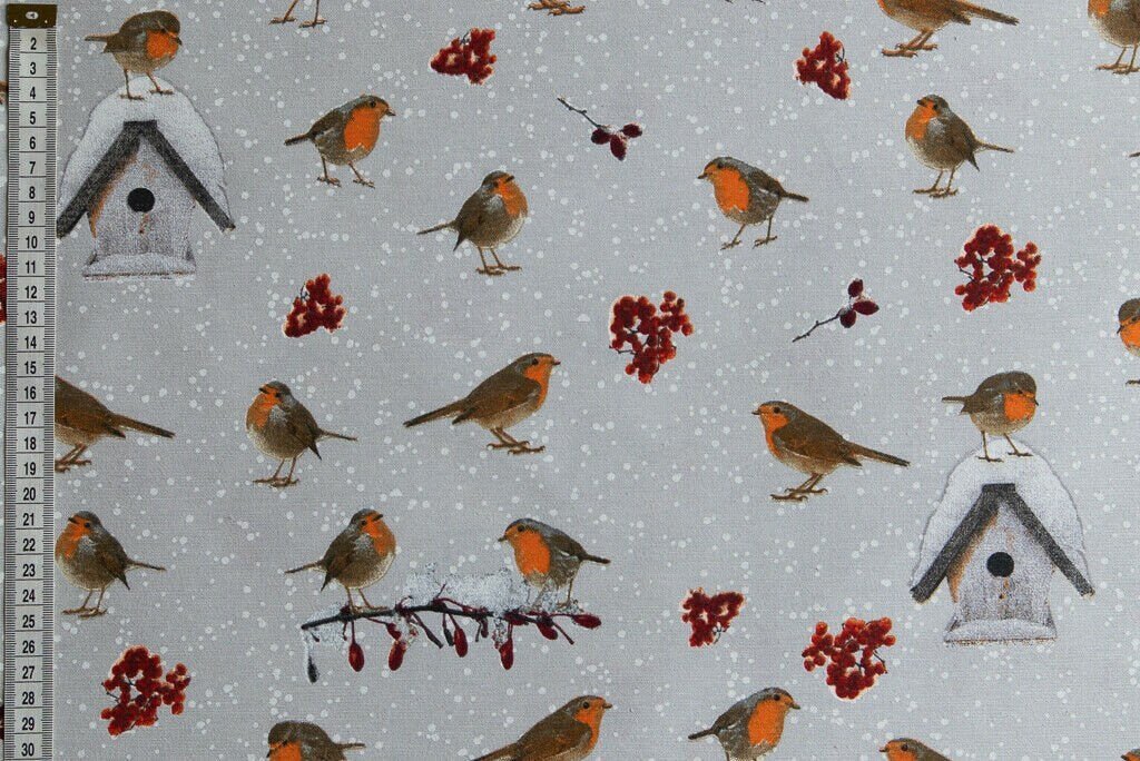 Winter Robin Christmas Cushion Cover - CushionCoverAndDecor