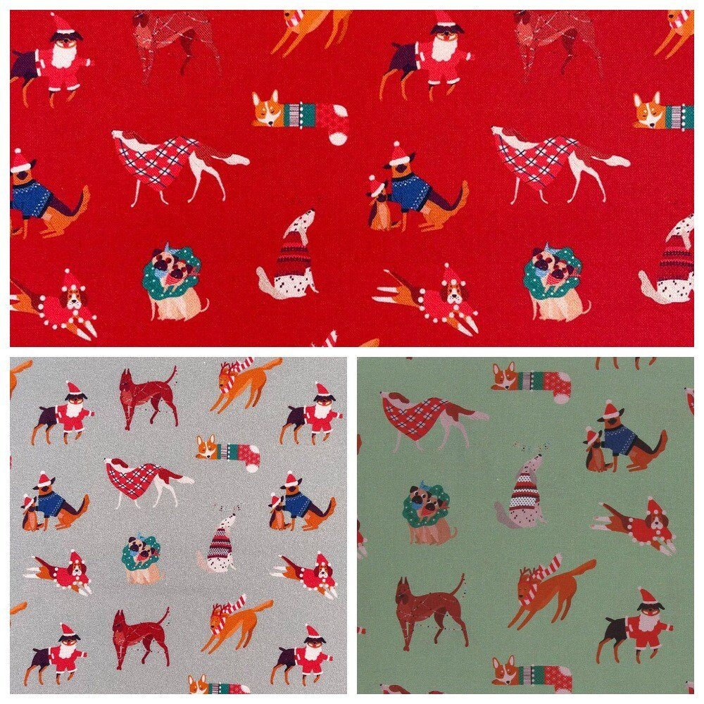 Woodland Dog Tablecloth , Christmas Tablecloth , Napkin Christmas , Christmas Dogs Tablecloth , Grey Tablecloth , Tablecloth UK , - CushionCoverAndDecor