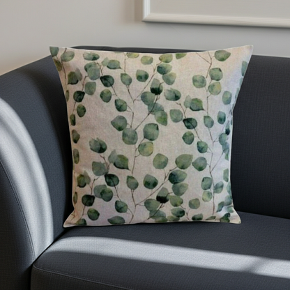 Eucalyptus Leaf Green Cushion Cover